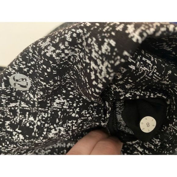 Lululemon Wunder Under Luon Jacquard Crop Leggings - Picture 7 of 8